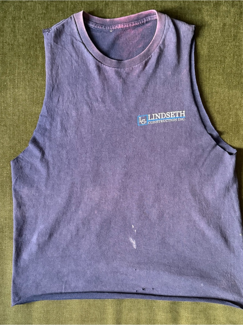 Men’s Sleeveless Muscle Tee - Navy
